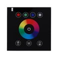 thumbnail image 2 of Regulador de intensidad táctil de pared para luces de 12 a 24 V, controlador LED RGBW de 4 canales, color negro, 2 of 4