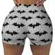 thumbnail image 2 of Balery Bat Pantalones cortos de entrenamiento estampados para mujer, sin costuras, ajustados, para gimnasio, yoga, correr, deportes, ejercicio activo, fitness.-Medium, 2 of 8