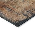 thumbnail image 5 of HomeRoots 606077 8 x 10 ft. Teal Blue, Black & Copper Abstract Washable Indoor & Outdoor Rectangle Area Rug, 5 of 5