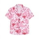 thumbnail image 3 of Camisas de verano con estampado 3D de palmeras para hombre, ropa de calle hawaiana de gran tamaño para playa, ropa de hombre a la moda, camisetas con solapa y botón, 3 of 5