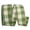 Green, White, variant on Reliant Ribbon 93228W-900-40F 2.5 in. Celine Plaid Twill Wired Edge Ribbon, Grey - 10 Yards