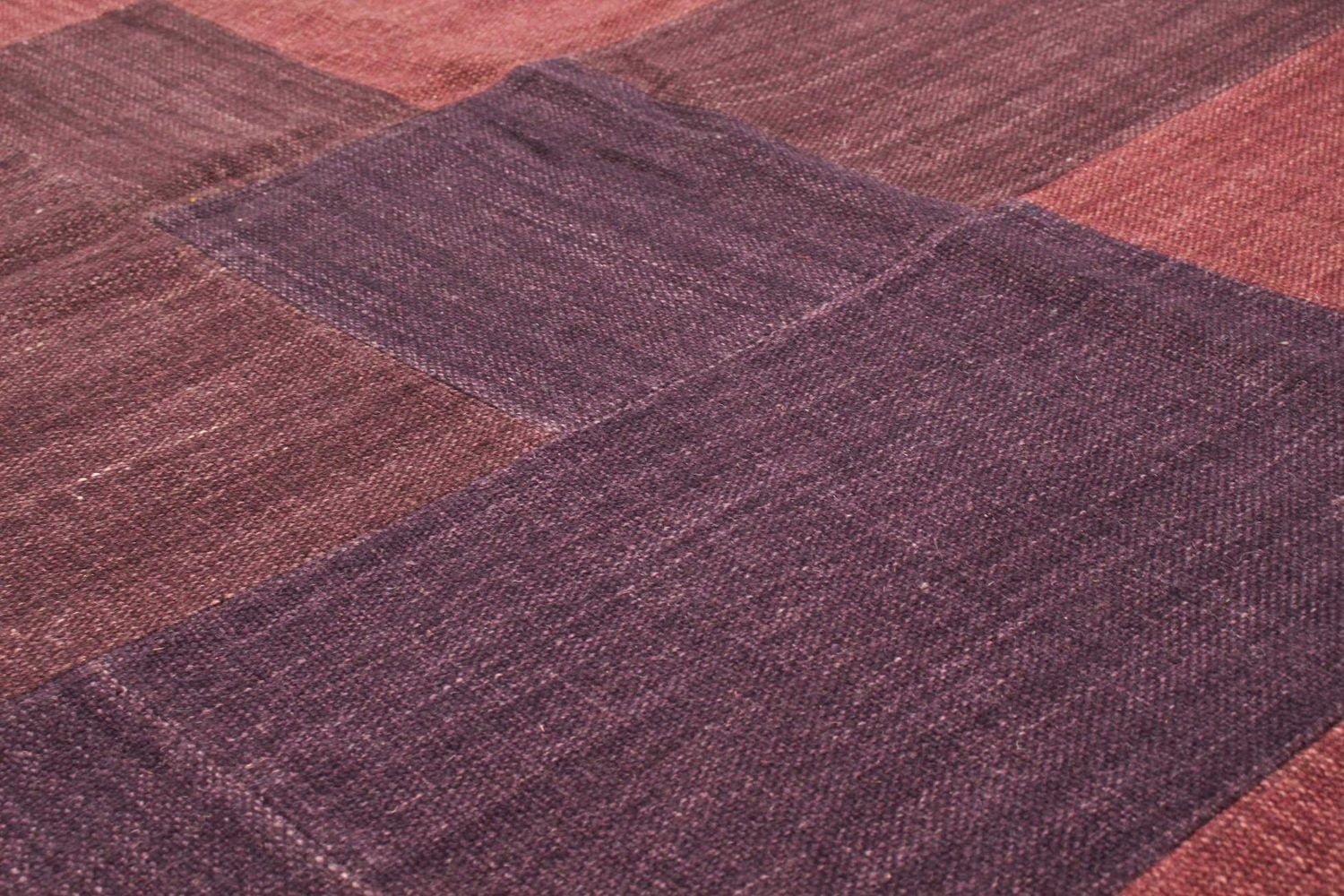 ECARPETGALLERY 5'3" x 7'10" Flat-weaves & Kilims Moldovia Patch Hand Made Area Rug for Living Room, Dining Room and Bedroom in Brown