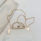 thumbnail image 1 of Bolso De Noche Bolso de noche para mujer Elegante cadena de metal Bolsos de hombro para dama Bolso de mensajero (Blanco) Ndcxsfigh Para Estrenar, 1 of 8