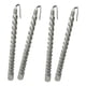 thumbnail image 2 of 4 velas largas en espiral de 19,5 cm para comedor y bar. Plata, 2 of 5
