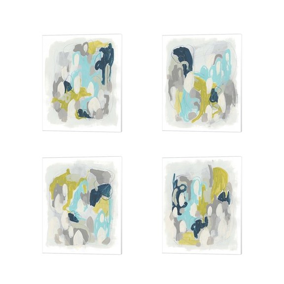Metaverse June Erica Vess 'Arc Lights' Canvas Art (Set of 4)