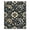 Black, Pattern 13, variant on ODIKA 4' x 6' Machine Washable Non-Slip Area Rug, antique floral High Traffic Rug, Black, 993145