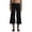Black*, variant on RUTAYY Women's Pants Casual High Waist Workout Straight Wide Leg Solid Color Stretchy Yoga Running Gym Capri Bottoms Beach Vacation Trousers