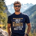 thumbnail image 3 of Kings Are Born on July 08 T-Shirt, Vintage Birthday Shirt for Men, Perfect Gift for July Birthday, 3 of 4