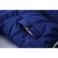 thumbnail image 4 of Abrigo De Invierno Para Niños Pequeños Niños Prendas De Abrigo Chaquetas Chaqueta A Rayas Para Bebés Cremallera Con Capucha Abrigo A Prueba De Viento Azul Odeerbi LM103-3156, 4 of 8