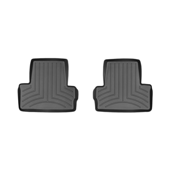WeatherTech Custom Fit FloorLiners compatible with ELR, Volt - 2nd Row (2-Piece Liner), Black