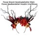 thumbnail image 3 of Chic Cosplay Costume Feather Flower Hair Hoop Gothic Flower Hair Styling for Live Show Headband Gothic Witch, 3 of 4