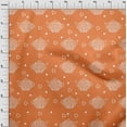 thumbnail image 4 of oneOone Cotton Cambric Orange Fabric Tea Kettle Craft Projects Decor Fabric Printed By The Yard 42 Inch Wide, 4 of 4