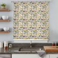thumbnail image 4 of Vintage Flowers Sheer Curtains 72" Long, Spring Yellow Floral Country Leaves Blue Birds Light Filering Curtains, Breathable Simi Curtain Privacy Drapes for Living Room Bedroom Window Treatment, 4 of 9