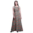 thumbnail image 1 of Bimba Robe Longue Débardeur Maxi à Fleurs pour Femme, Col Rond, Imprimée, Robe de Soirée - X-Grand, 1 of 6
