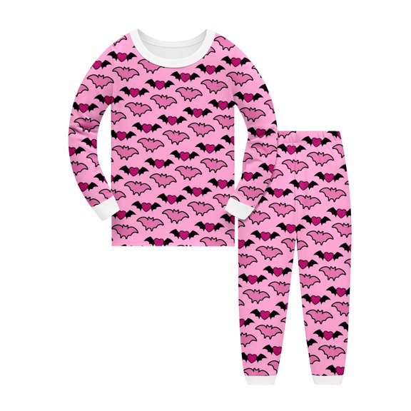 BOOMNY Halloween Boys 2 Peice Pajamas Sets Hallowmas Pumpkin Ghost Graphic Long Sleeve Sleepwear Tops Pants Pjs Set for Kids Cozy Loungewear Homewear