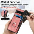 thumbnail image 3 of Mantto for Google Pixel 6a Back Wallet Case,with Elastic Card Holder,Shockproof PU Leather 360° Rotation Ring Kickstand Support Magnetic Car Mount Phone Case for Women Men,Pink, 3 of 6
