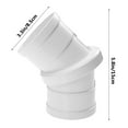 thumbnail image 2 of Milisten 1Pcs Flame Retardant PVC Elbow Fitting Adapter for Moisture Proof and Tight Connection in Pipes, 2 of 7
