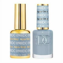 DND - DC Duo Soak off Gel & Matching nail polish - 098 Aqua Gray