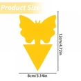 thumbnail image 4 of QARUN 10 Pack Flying Insect Traps for Plants – Yellow Sticky Traps for Fungus Gnats,Flies&Flying Bugs,Indoor Outdoor Flying Bug Catcher for Pots,Garden&Kitchen,Non-Toxic,Odorless,Pet Safe, 4 of 5