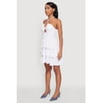 thumbnail image 3 of Womens Spoon Jeans Ruffle Tiered Smocked Halter Dress, 3 of 4