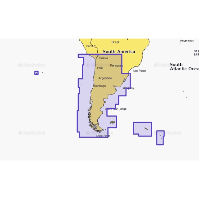Navionics Marine Cartography 010-C1365-30 CHILE ARGENTINA & EASTER ISL.