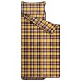 thumbnail image 2 of Yellow Brown Checkerboard Yellow Pattern Toddler Nap Mat for Kid Preschool Daycare, Kid Sleeping Mat Bag, Toddler Sleeping Bag with Pillow, 2 of 6