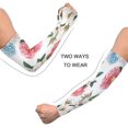 thumbnail image 4 of Manches de Protection Solaire UV avec Trou pour Pouce Motif Fleur Manches de Compression Rafraîchissantes pour Baseball Cyclisme Golf Pêche, 4 of 7