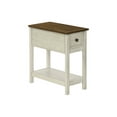 thumbnail image 2 of Coffee Tables Accent Table, End, Side Table, 2 Tier, Narrow, Bedroom, Lamp, Storage Drawer, Antique White Veneer, Brown Veneer, Transitional,Wooden Coffee Tables, 2 of 11