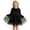 Black, variant on LYHaoo Sparkly Dress For Girls Party Tutu Gown Elegant Formal Occasion Shimmering Sequin Birthday Celebration Outfit,Little Girls Dresses Sizes 3-4 Years Black