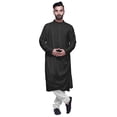 thumbnail image 6 of Atasi Solid Mens Kurta Cowl Drape Rayon Slub Festive Clothing Wear, 6 of 7