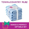 thumbnail image 2 of TOWN & COUNTRY PLAY 4-Piece Striped Reversible Terry Brights Bath Towel Set, 30"x58", 100% BCI Cotton, Plush & Absorbent 550GSM, Sunshine Yellow, 2 of 9
