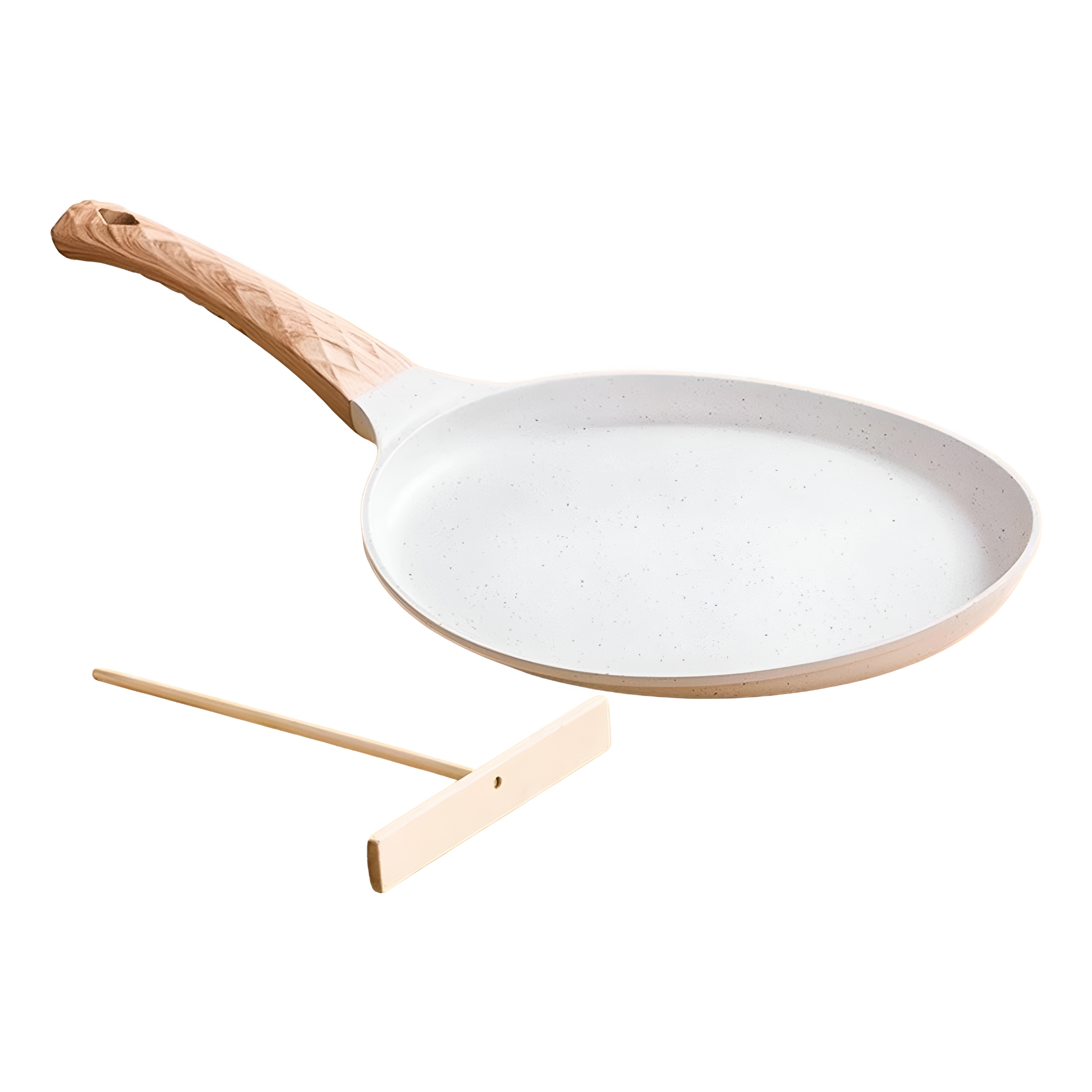 ACDANC Nonstick Crepe Pan Tortilla Maker Pan Portable Tawa Griddle Round Dosa Pan with Spreader for Kitchen Tool Cooktop 7inch