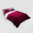 thumbnail image 2 of Ambesonne Geometric Bedding Set 4 Pcs, Rectangular Forms, Queen, Maroon Fuchsia, 2 of 2