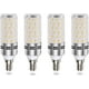 thumbnail image 1 of Bombilla LED E14 Mais, 16 W, blanco frío, 6000 K, equivalente a halógeno E14, 100 W, 120 W, 1600 lm, luz de 360°, CA 175-265 V, bombilla LED E14 para lámpara de araña/lámpara de pared/lámpara de noche, no regulable, paquete de 4 Zhivalor YQ-2774, 1 of 7