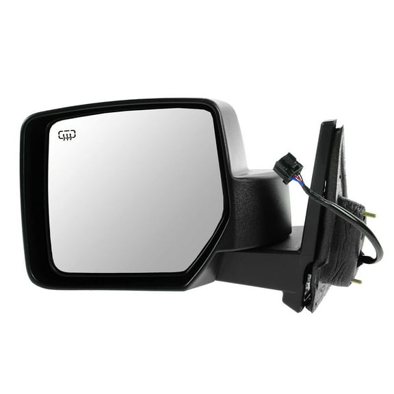 TRQ Mirror Power Heated Black Textured LH for 07-15 Jeep Patriot MRA06209