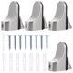 thumbnail image 1 of 4pcs Adjustable Glass Shelf Bracket Wall Mount Floating Glass Shelf Brackets, 1 of 5