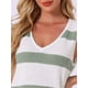thumbnail image 5 of Conjunto de lounge para mujeres INSPIRE CHIC Pjs Top de tanque y pantalones cortos V cuello de punto Set de pijama XL Verde, 5 of 6