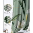 thumbnail image 3 of Sage Green Flowers Blackout Curtains for Bedroom Living Room Darkening Curtains 96 Inches Long Spring Floral Botanical Window Curtain 2 Panels Set Insulated Window Treatment Grommet Drapes 52"x96", 3 of 9