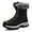 Black, variant on Women's Winter Snow Boots - Waterproof Platform Hiking Boots with Cotton-lined & Anti-Slip Sole