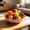 thumbnail image 6 of Deep Dinner Plates, 5.9"×1.4" Lightweight Dinner Dish, Round Serving Plates, Shallow Dinner Bowls, Plastic Plates Microwave and Dishwasher Safe, Multipurpose Plates for Daily Use, Pink, 6 of 7