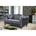 thumbnail image 4 of Uspridefurniture Wymore 65.5'' Velvet Rolled Arm Loveseat, Gray, 4 of 5