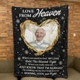 thumbnail image 3 of Love From Heaven - Personalized Photo Memorial Blanket, 3 of 7