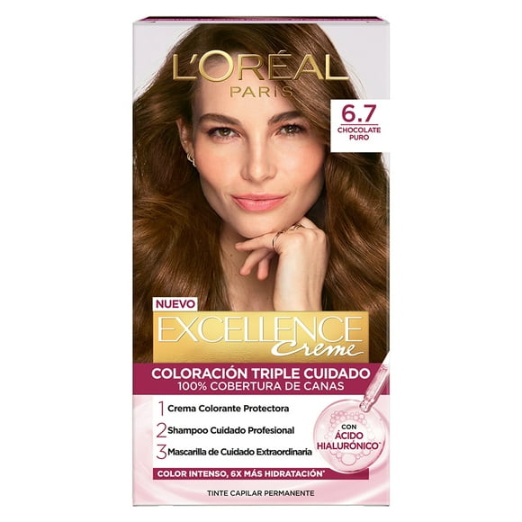 Tinte para cabello L'Oréal Imédia Excellence creme 6.7 chocolate puro