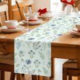 thumbnail image 5 of Table Runners 70 Inches Long Dress Scarves, Blue Floral Spring Farmhouse Coffee/Dining/Kitchen Table Decor, Holiday Table Runner, Sage Green Farmhouse Botanical Chic 13x70 Inch, 5 of 9