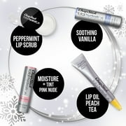 ChapStick Total Hydration Lip Kit Holiday Gift Set, Lip Moisturizer, Lip Scrub and Lip Balm Stocking Stuffers - 4 Count