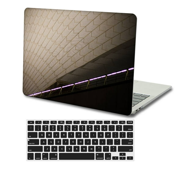 KSK KAISHEK Plastic Hard Shell Case for 2023 - 2021 Release MacBook Pro 16" Touch ID + Black Keyboard Cover Model: A2485 & A2780 Purple series 0568