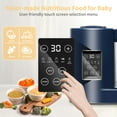 thumbnail image 3 of Baby Food Maker with Auto Steam Cook & Grind,Touch Screen Control, BPA Free Blender Includes Silicone Spatula, 3 of 7