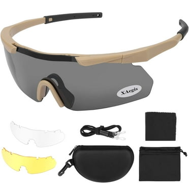 Xaegistac Tactical Eyewear 3 Interchangeable Lenses Outdoor Unisex Shooting Glasses