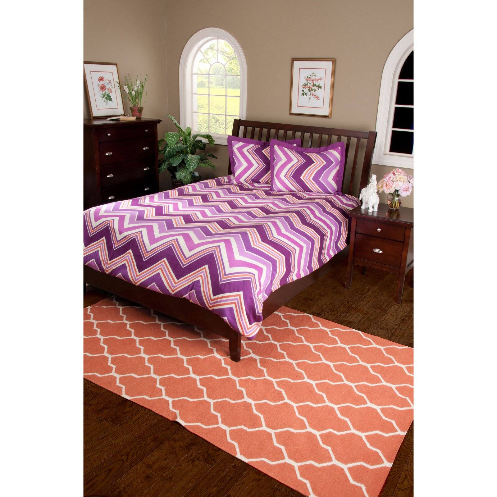 Rizzy Home Hippie Chic Plum Comforter Bed Set Walmart Com Walmart Com