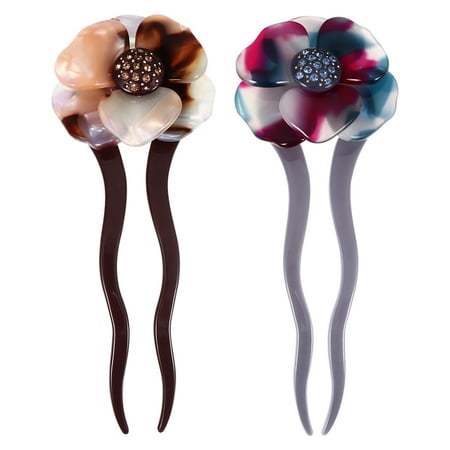 

Traditional Hanfu Decorative Rhinestone Hair Chopstick Girl Floral Hair Stick